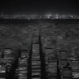 a city by Ryoji Ikeda
