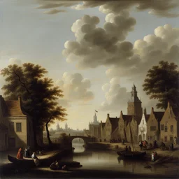 a city by Salomon van Ruysdael