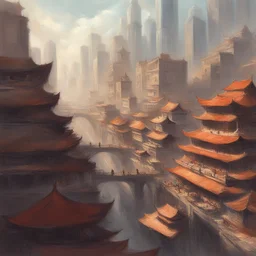 a city by Sandara Tang