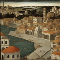 a city by Sandro Botticelli