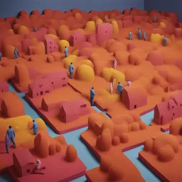 a city by Sandy Skoglund