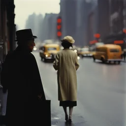 a city by Saul Leiter