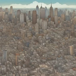 a city by Scott Kolins
