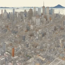 a city by Shotaro Ishinomori