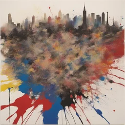 a city by Shozo Shimamoto