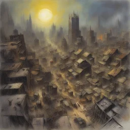 a city by Simon Bisley