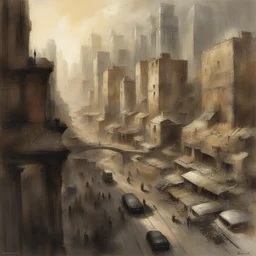 a city by Simone Bianchi