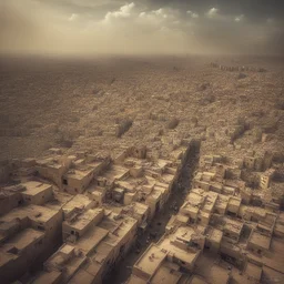 a city by Sliman Mansour