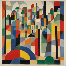 a city by Sonia Delaunay