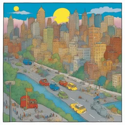 a city by Stan Berenstain