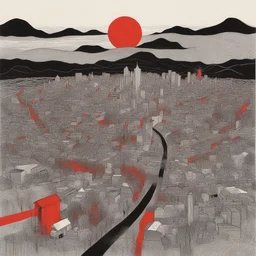 a city by Stanley Donwood