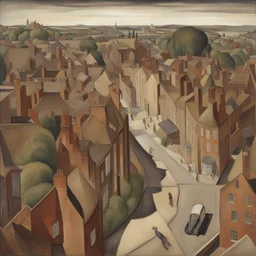 a city by Stanley Spencer