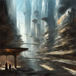 a city by Stephan Martinière
