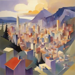 a city by Stephen Quiller