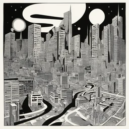 a city by Steve Ditko