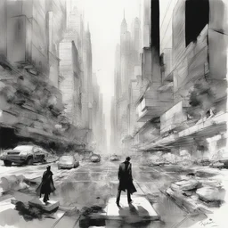 a city by Stuart Immonen