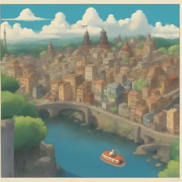 a city by Studio Ghibli