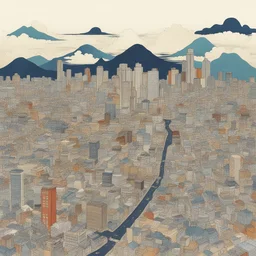 a city by Tamura Yoshiyasu