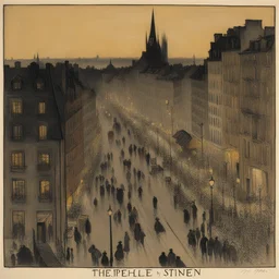 a city by Théophile Steinlen