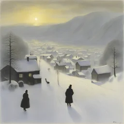a city by Theodor Kittelsen