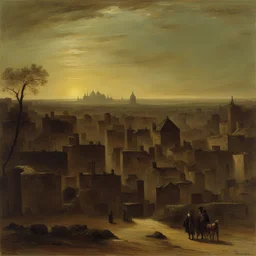 a city by Theodore Rousseau