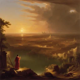 a city by Thomas Cole