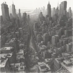 a city by Todd McFarlane