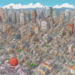 a city by Toei Animations