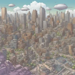 a city by Tom Grummett