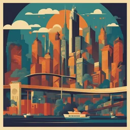 a city by Tom Whalen