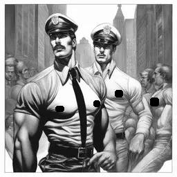 a city by Tom of Finland