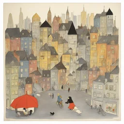 a city by Tomi Ungerer