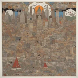 a city by Tony Fitzpatrick