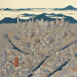a city by Toshiharu Mizutani