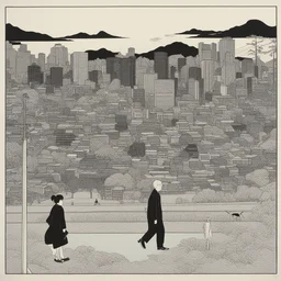 a city by Toshio Saeki