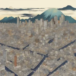 a city by Tsuchiya Koitsu