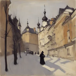 a city by Valentin Serov