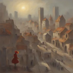 a city by Valentine Hugo