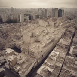 a city by Vhils