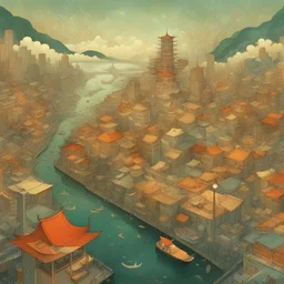 a city by Victo Ngai