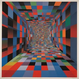 a city by Victor Vasarely