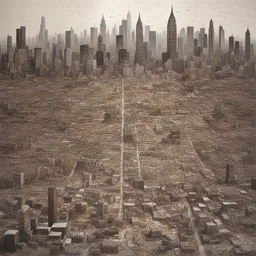 a city by Vik Muniz