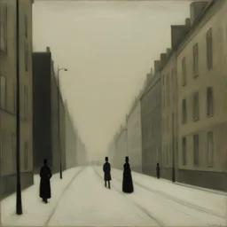 a city by Vilhelm Hammershoi
