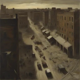 a city by Vincent Desiderio