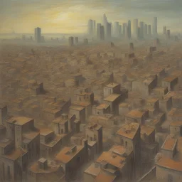 a city by Vincent Di Fate