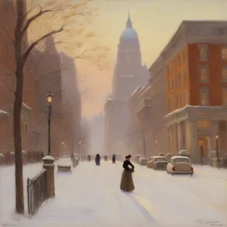 a city by Walter Launt Palmer
