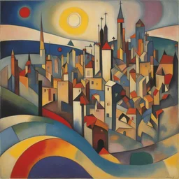 a city by Wassily Kandinsky
