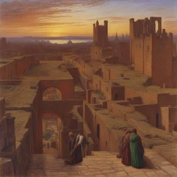 a city by William Holman Hunt