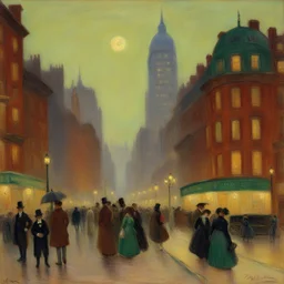 a city by William James Glackens