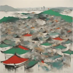 a city by Wu Guanzhong